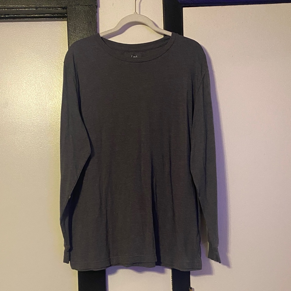 George Dark Gray Long Sleeve Tee